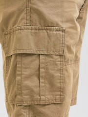 Nude - JACK & JONES Relaxed Fit 100% Cotton Cargo Shorts - Imagen 5 de 5