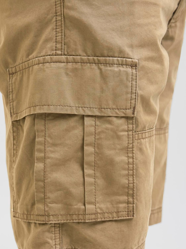 Nude - JACK & JONES Relaxed Fit 100% Cotton Cargo Shorts - Imagen 5 de 5