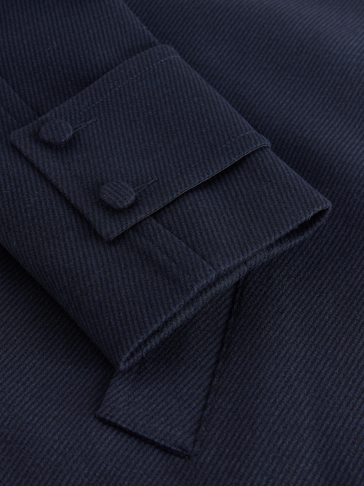 Navy Fur Collar Dolly Coat - Image 8 of 8