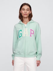 Verde - Sudadera holgada con capucha y logo de Gap - Imagen 1 de 5