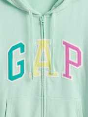 Verde - Sudadera holgada con capucha y logo de Gap - Imagen 5 de 5
