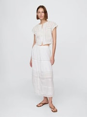 Gap White Crochet Crop Top - Image 5 of 5