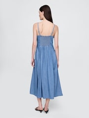 Gap Blue Denim Sleeveless Maxi Dress - Image 2 of 5
