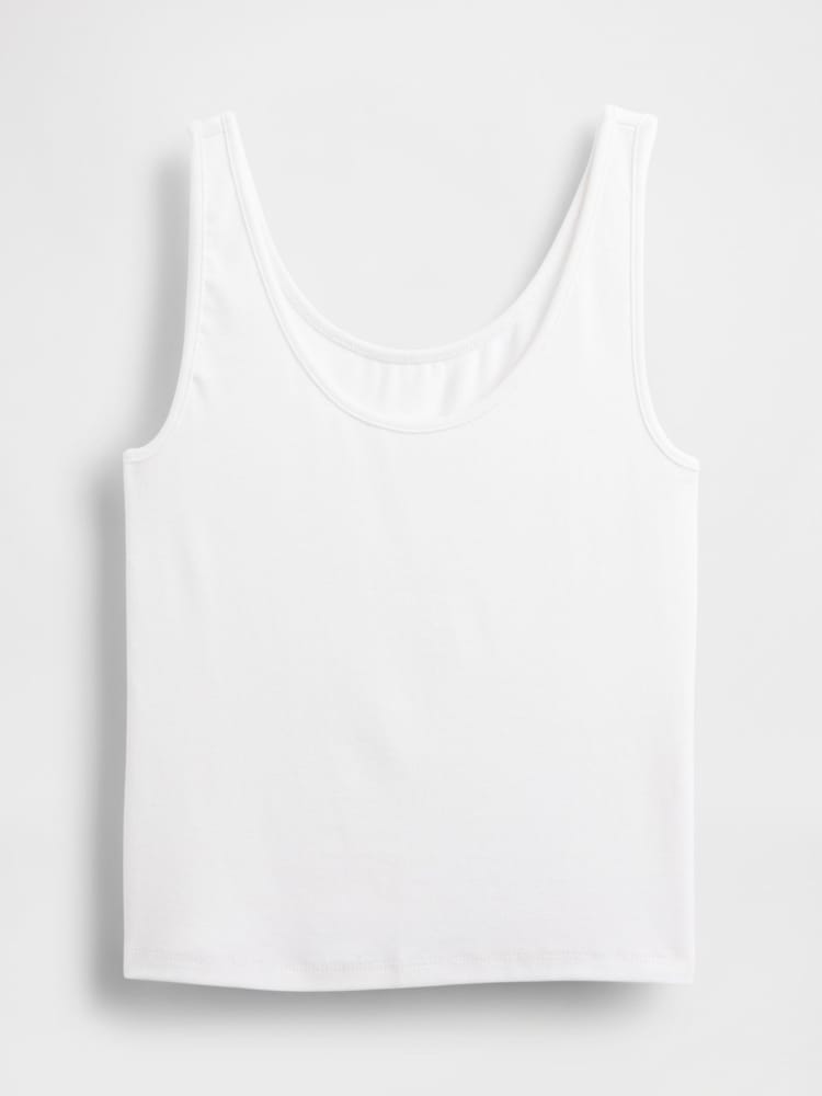 Gap White Modern Cropped Vest - Image 4 of 4