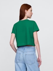 Gap Green VintageSoft Cropped T-Shirt - Image 2 of 4