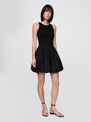 Gap Black Soft Stretch Bubble Mini Dress - Image 1 of 5