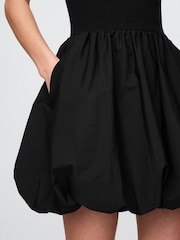 Gap Black Soft Stretch Bubble Mini Dress - Image 4 of 5