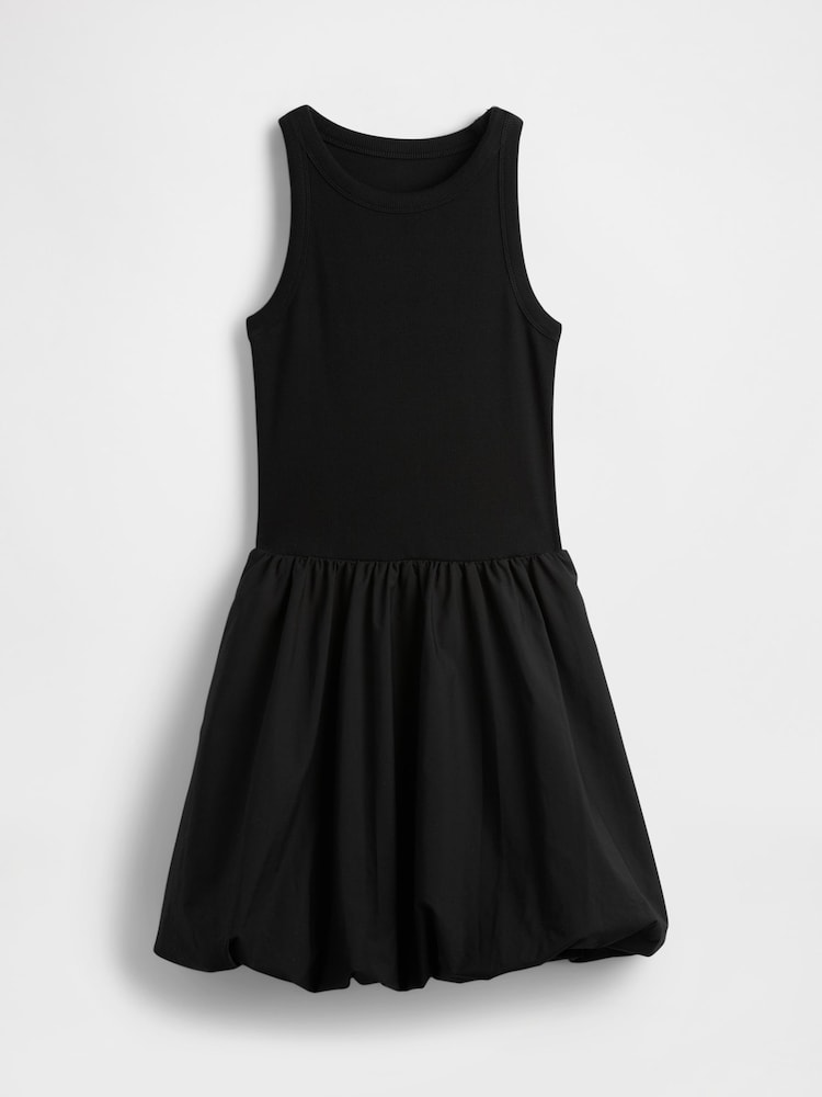 Gap Black Soft Stretch Bubble Mini Dress - Image 5 of 5