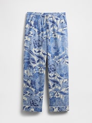Gap Blue Poplin Pyjama Trousers - Image 3 of 4