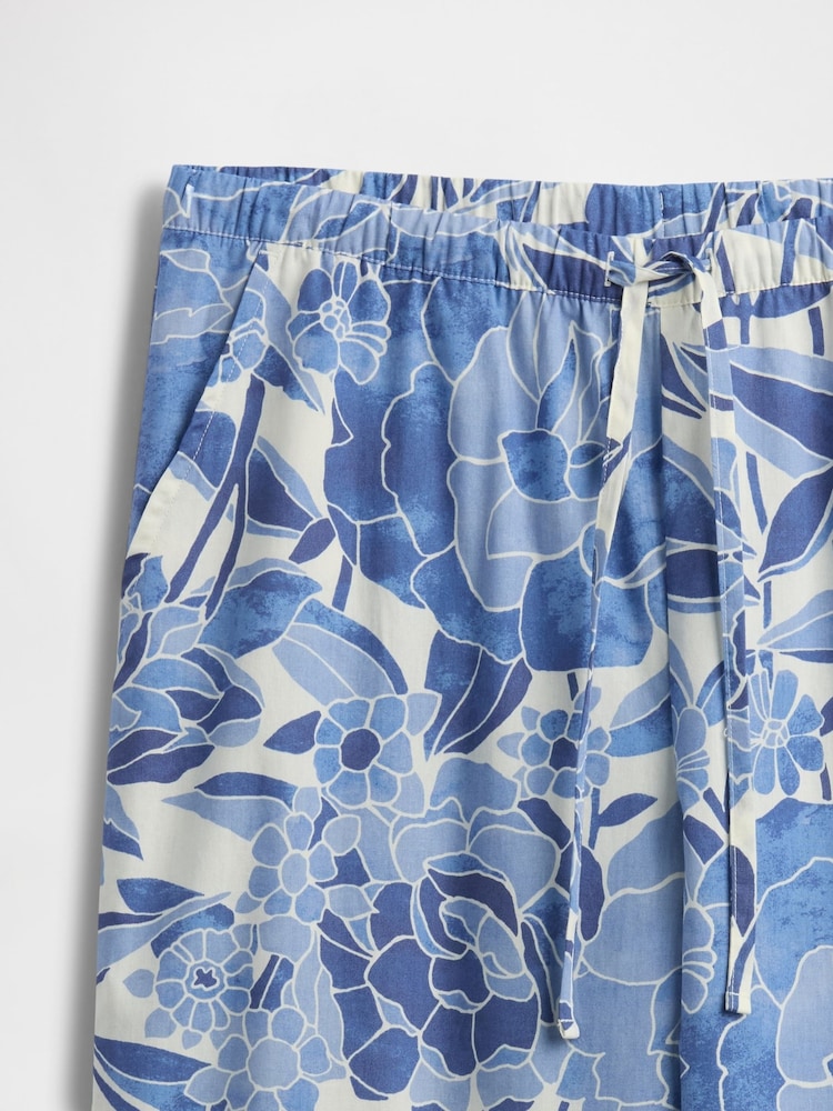 Gap Blue Poplin Pyjama Trousers - Image 4 of 4
