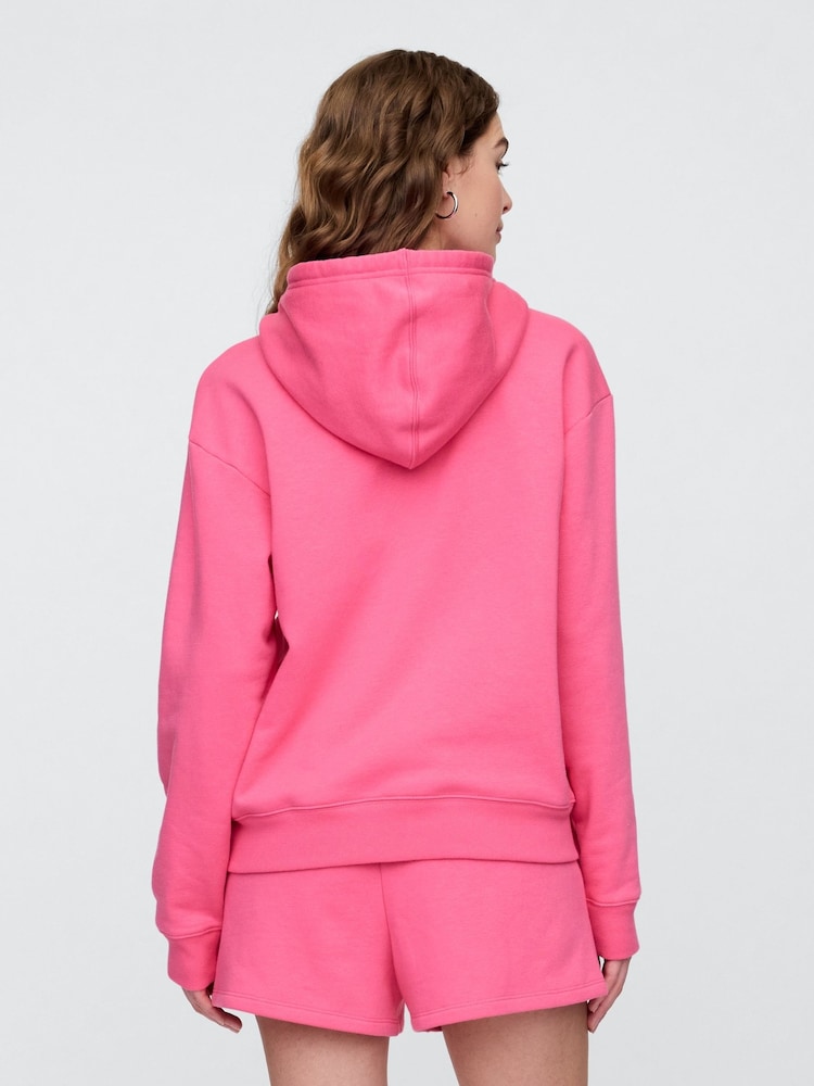 Rosa - Sudadera holgada con capucha y logo de Gap - Imagen 2 de 5