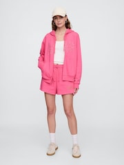 Rosa - Sudadera holgada con capucha y logo de Gap - Imagen 3 de 5