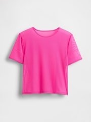 Rosa - Camiseta corta de malla suave elástica de Gap - Imagen 5 de 5
