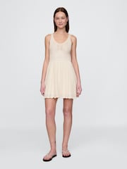 Gap Beige Crochet Sleeveless Mini Dress - Image 1 of 5