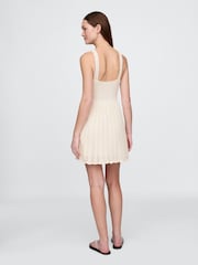 Gap Beige Crochet Sleeveless Mini Dress - Image 2 of 5
