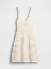 Gap Beige Crochet Sleeveless Mini Dress - Image 4 of 5
