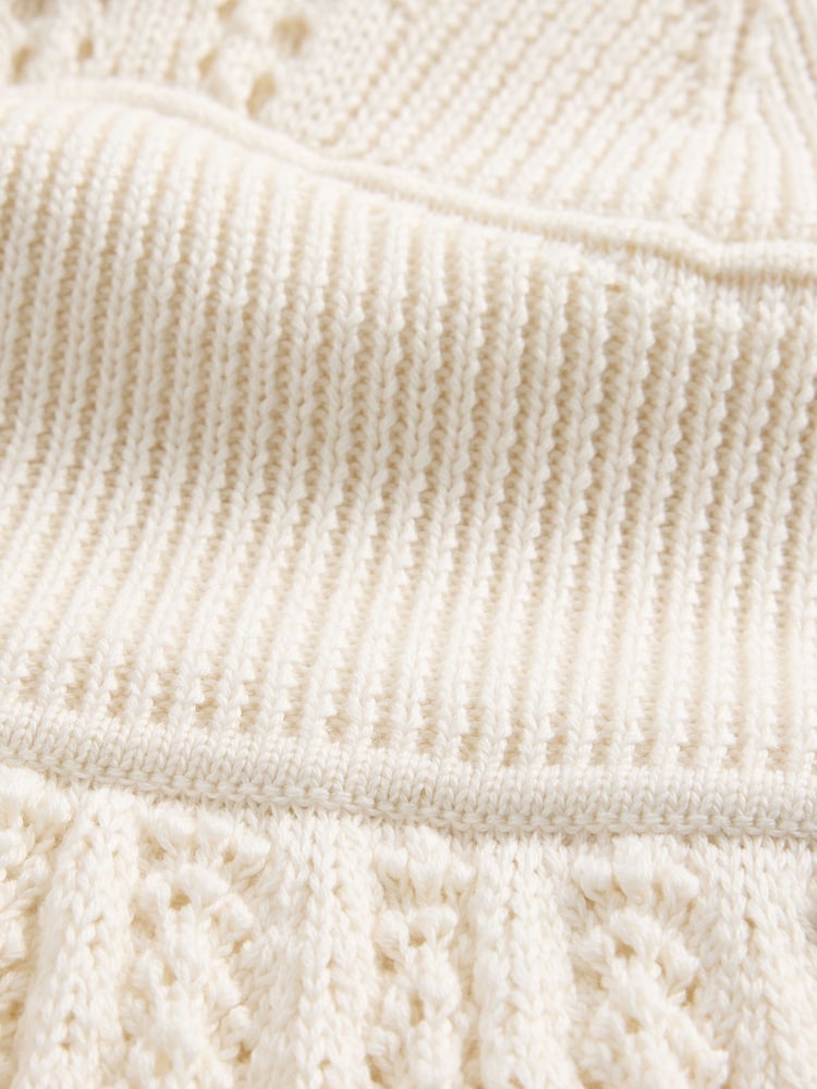 Gap Beige Crochet Sleeveless Mini Dress - Image 5 of 5
