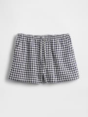 Blue Gingham - Gap Linen Blend Pyjama Bottoms - Image 3 of 4