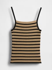 Gap Brown Cropped Rib Vest - Image 4 of 5