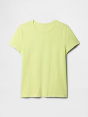 Желтый - Хлопковая футболка с короткими рукавами Gap Favourite - Изображение 5 из 5