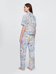 Gap Pink Floral Trouser Linen Blend Pyjama Bottoms - Image 2 of 4