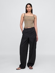 Gap Black Low Waisted Barrel Parachute Trousers - Image 4 of 5