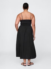 Gap Black Linen-Blend Drop-Waist Maxi Summer Dress - Image 5 of 5