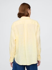 Amarillo - Camisa oversize de lino 100 % de Gap - Imagen 2 de 2