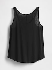 Gap Black Linen-Blend Racerback Vest - Image 4 of 4