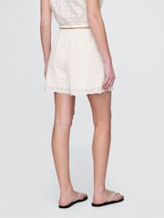 Gap White High Rise Eyelet Easy Shorts - Image 2 of 5