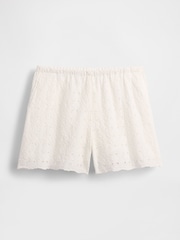 Gap White High Rise Eyelet Easy Shorts - Image 5 of 5
