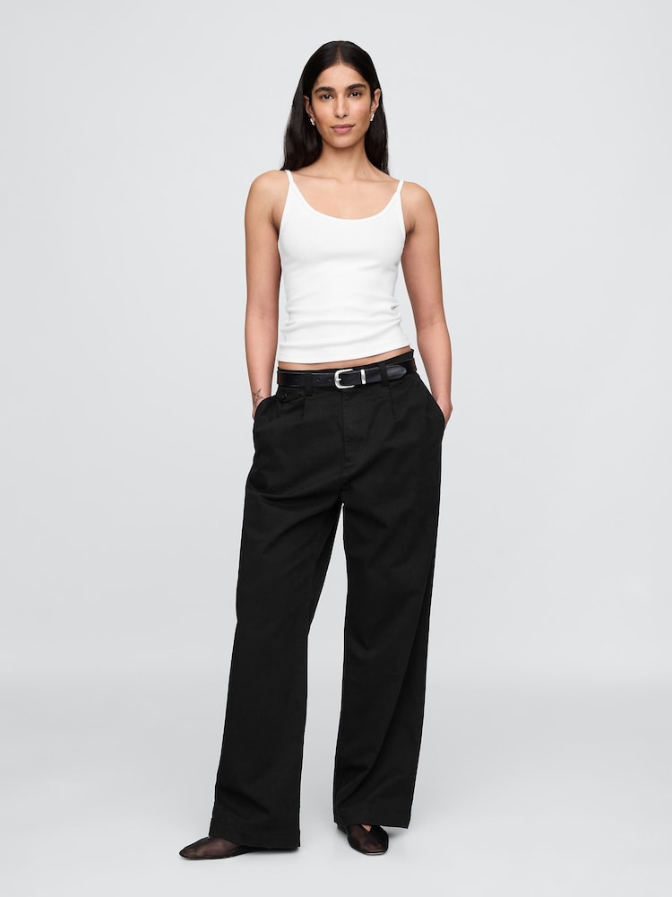 Gap White Modern Cropped Cami Top - Image 1 of 5
