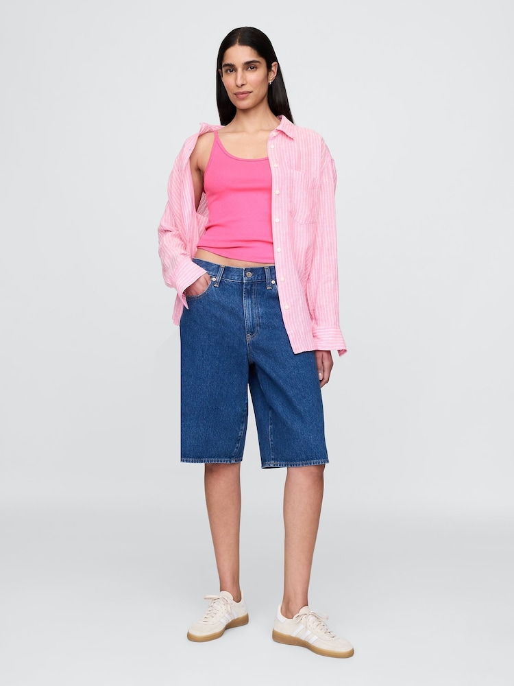 Różowy - Gap Modern Cropped Cami Top - Image 3 of 5