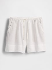Gap White 100% Linen Easy Shorts - Image 5 of 5