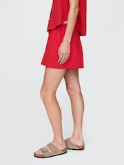 Gap Red 100% Cotton Crinkle Gauze Easy Shorts - Image 3 of 5