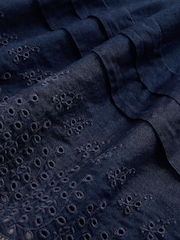 Gap Blue DÔEN Eyelet Maxi Skirt - Image 5 of 5