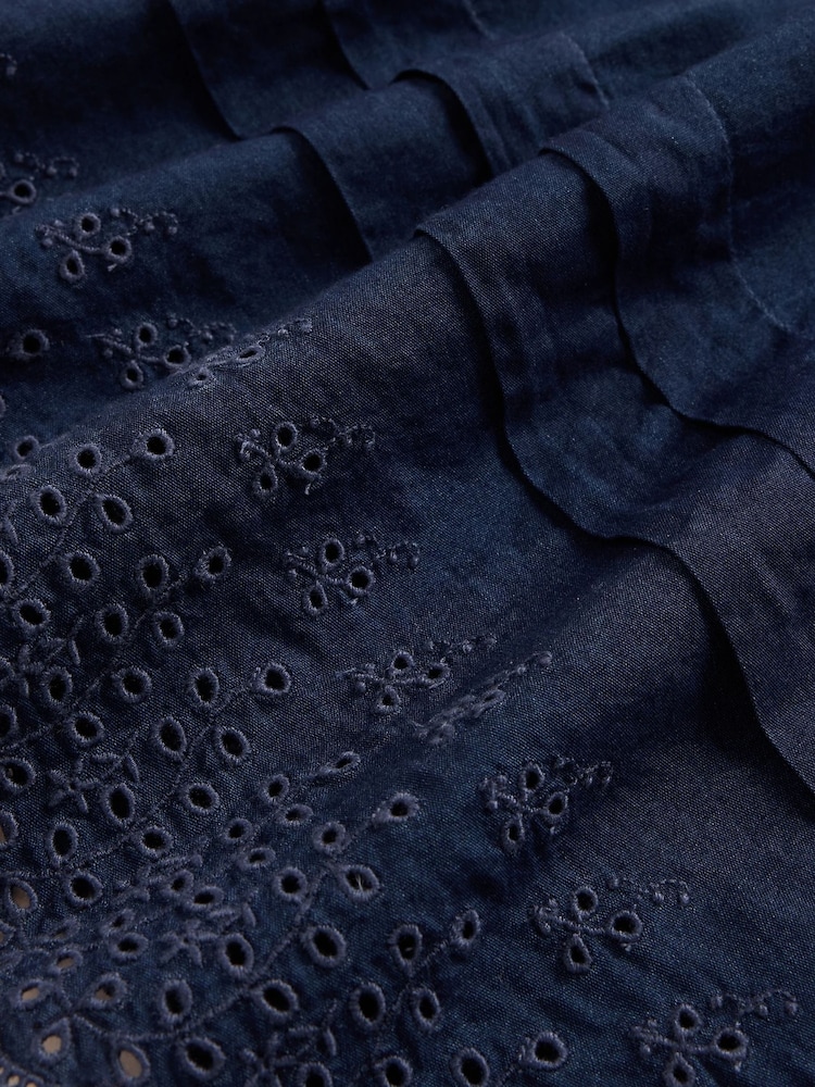 Gap Blue DÔEN Eyelet Maxi Skirt - Image 5 of 5