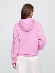 Pink - Gap Relaxed Logo Hoodie - Image 2 of 5