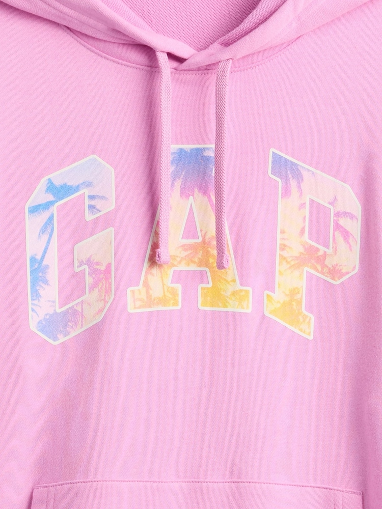 Pink - Gap Relaxed Logo Hoodie - Image 5 of 5