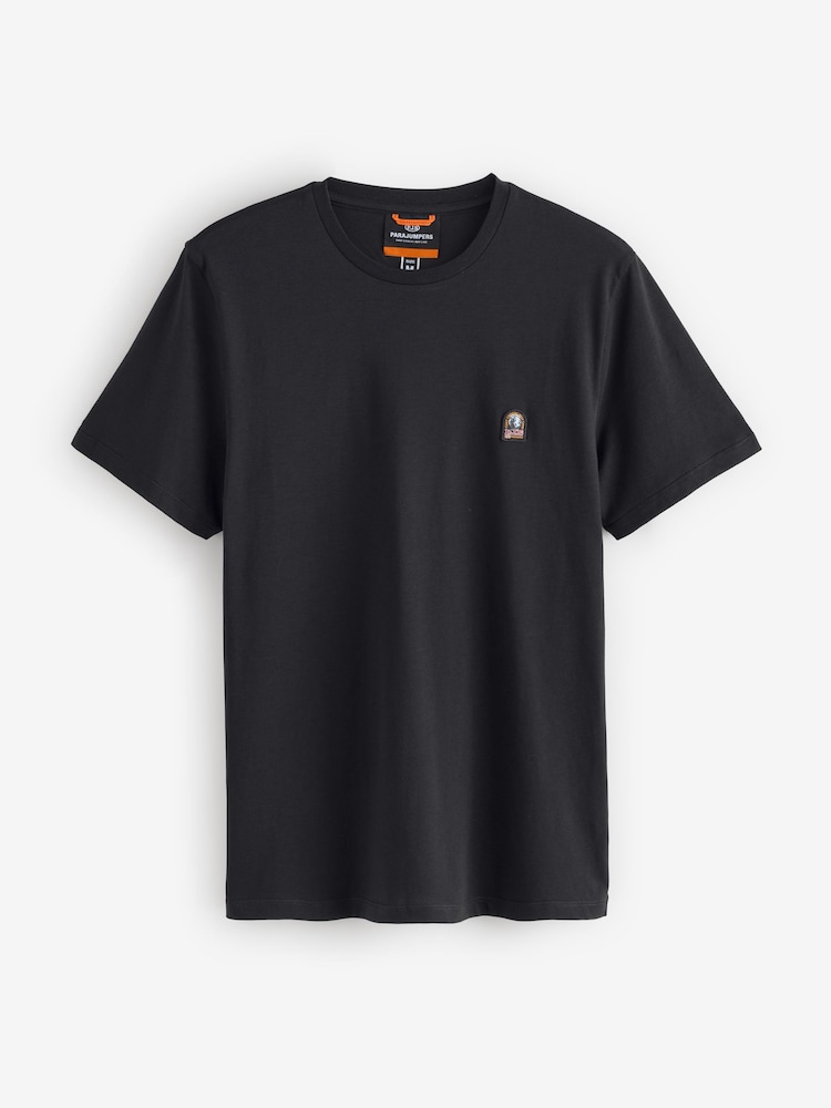 Parajumpers Patch Chest Logo Black T-Shirt - Image 1 of 5