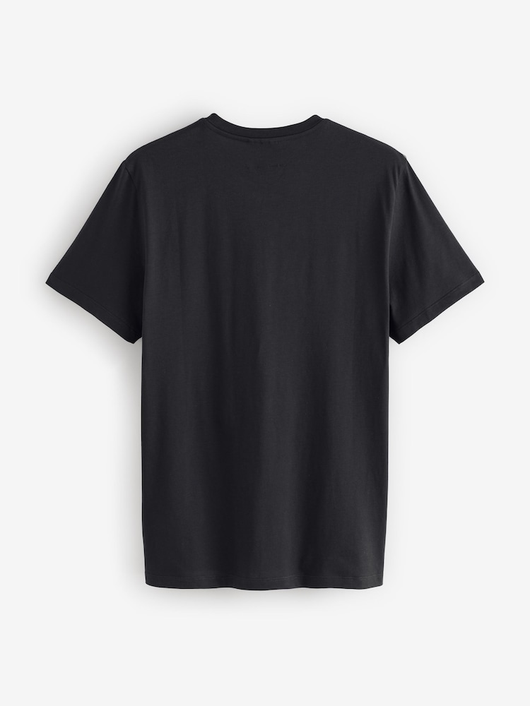 Parajumpers Patch Chest Logo Black T-Shirt - Image 2 of 5
