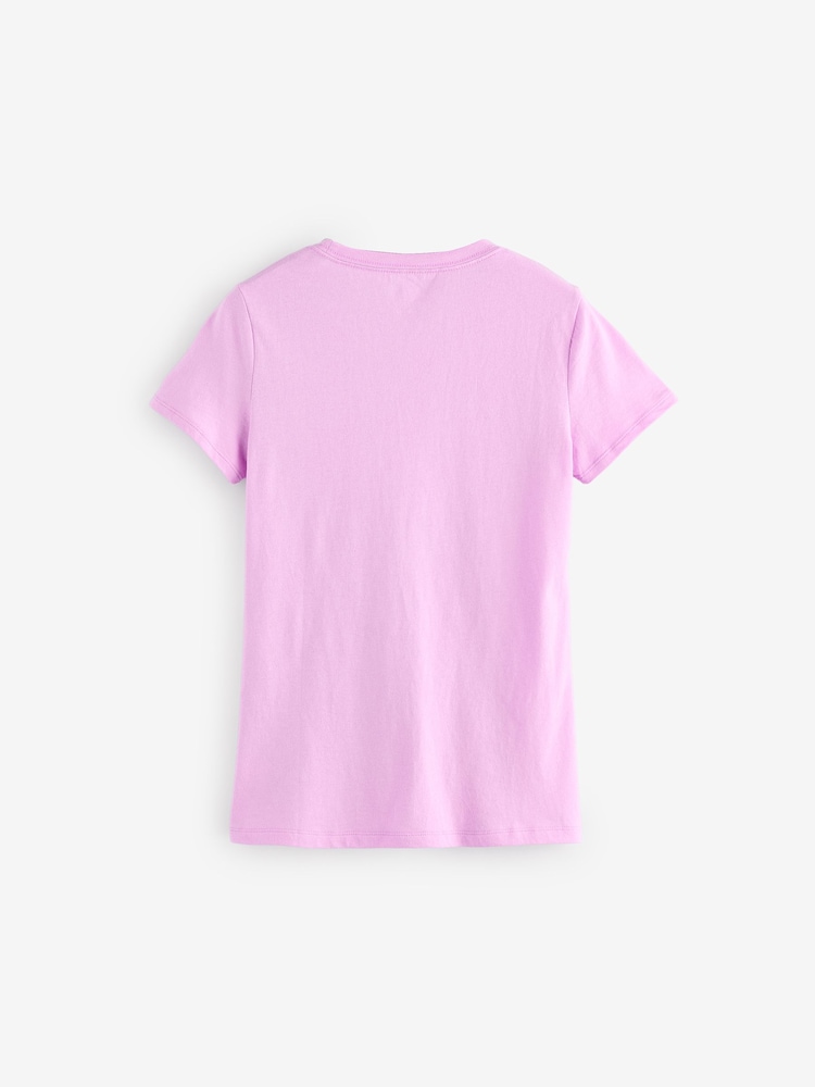 Gap Pink Logo Crew Neck Short Sleeve T-Shirt - Image 2 of 5 Gap Pink Logo Crew Neck Short Sleeve T-Shirt - Image 2 of 5