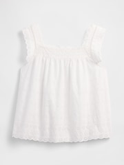 Blanco - Gap DÔEN Eyelet Sleeveless Top - Imagen 5 de 6