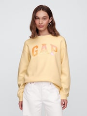 Gap Butter Yellow Relaxed Logo Sweatshirt - Image 1 of 5