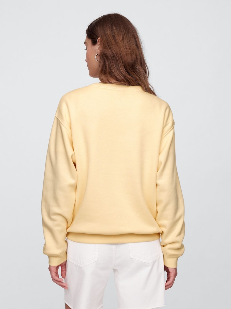 Gap Butter Yellow Relaxed Logo Sweatshirt - Image 2 of 5