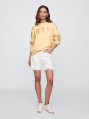 Gap Butter Yellow Relaxed Logo Sweatshirt - Image 3 of 5