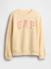 Gap Butter Yellow Relaxed Logo Sweatshirt - Image 4 of 5