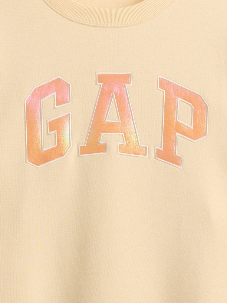 Gap Butter Yellow Relaxed Logo Sweatshirt - Image 5 of 5
