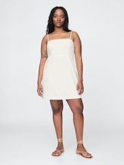 Gap White Linen-Blend A-Line Mini Dress - Image 4 of 5