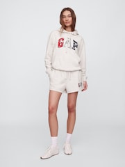 Gap Grey Pullover Relaxed Logo Hoodie - Image 3 of 5
